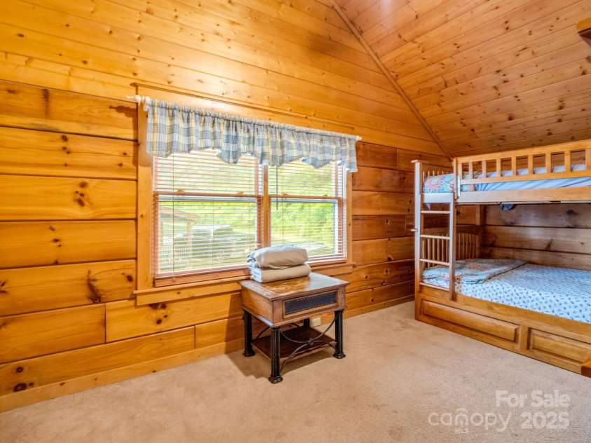 161 Scenic Wolf Drive, Mars Hill, NC 28754.  MLS# CAR4296780, YatesRealty ID 6814. 2nd floor Bonus/Bunk Room