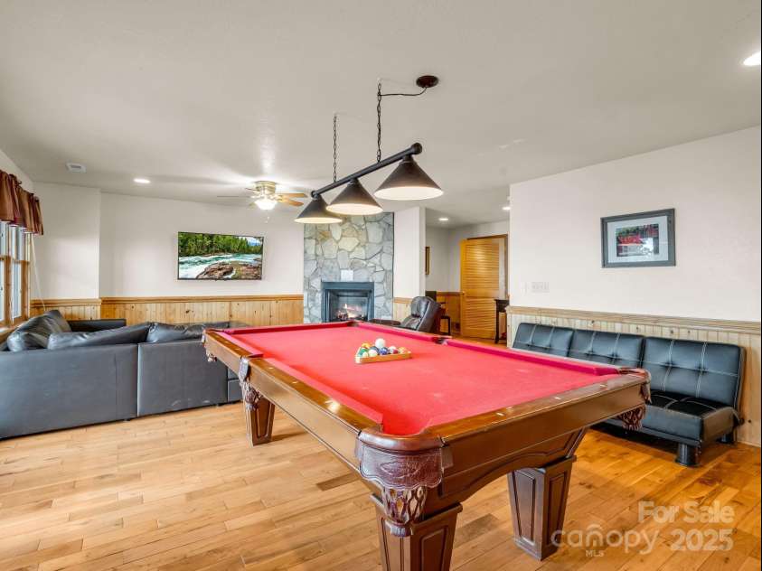 161 Scenic Wolf Drive, Mars Hill, NC 28754.  MLS# CAR4296780, YatesRealty ID 6814. Lower Level Rec Area