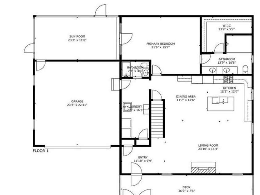 164 Tall Oaks Drive, Maggie Valley, NC 28751.  MLS# CAR4344503, YatesRealty ID 6816. Floor plan with rooom dimensions.