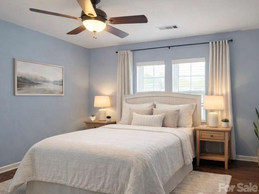 6639 Ruth Ferrell Court, Charlotte, NC 28269.  MLS# CAR4308436, YatesRealty ID 6818. Virtually Staged w/AI-Upstairs bedroom #3