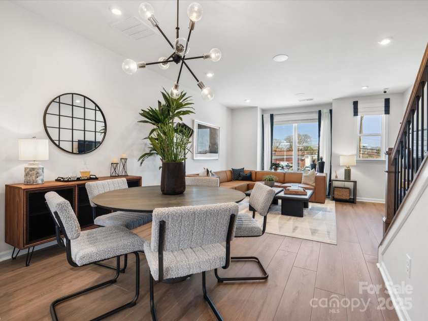 5628 Kingspan Drive, Charlotte, NC 28217.  MLS# CAR4211467, YatesRealty ID 6819. Collins Model Dining Area | Southmont *actual finishes, color scheme, orientation vary on this home. Furniture not included