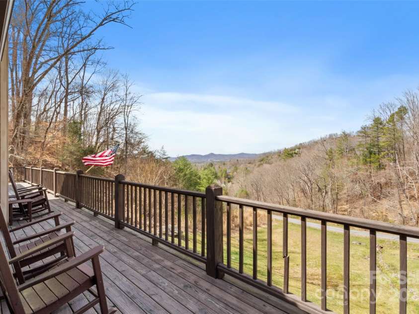 628 Cove Creek Lane, Weaverville, NC 28787.  MLS# CAR4240131, YatesRealty ID 6834. Front Deck