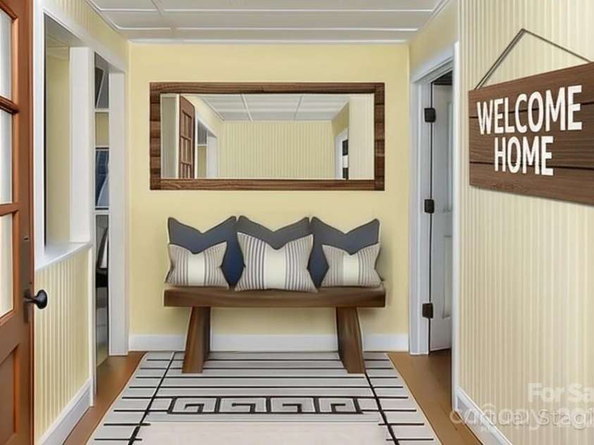 6000 Main Street, Salisbury, NC 28147.  MLS# CAR4248591, YatesRealty ID 6845. *VIRTUAL IMAGE* OF THE BACK FOYER/MUDROOM TO GIVE YOU A PEEK AT THE CHARM THAT NEEDS TO BE REVEALED