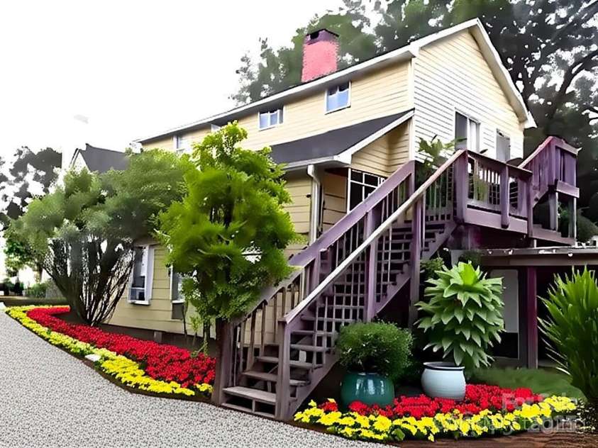 6000 Main Street, Salisbury, NC 28147.  MLS# CAR4248591, YatesRealty ID 6845. *VIRTUAL IMAGE* - THE SUNROOM UNDER THE STEPS COULD BE REMOVED AND OPENED UP TO A PATIO.
