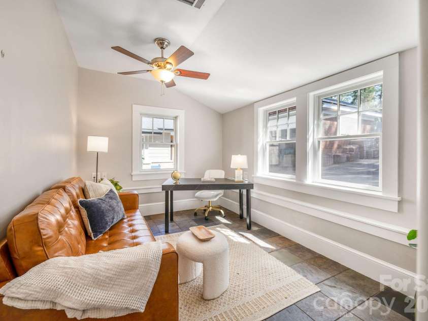 28 Westover Drive, Asheville, NC 28801.  MLS# CAR4357081, YatesRealty ID 6851. Main Level Office/Flex/Bedroom Space