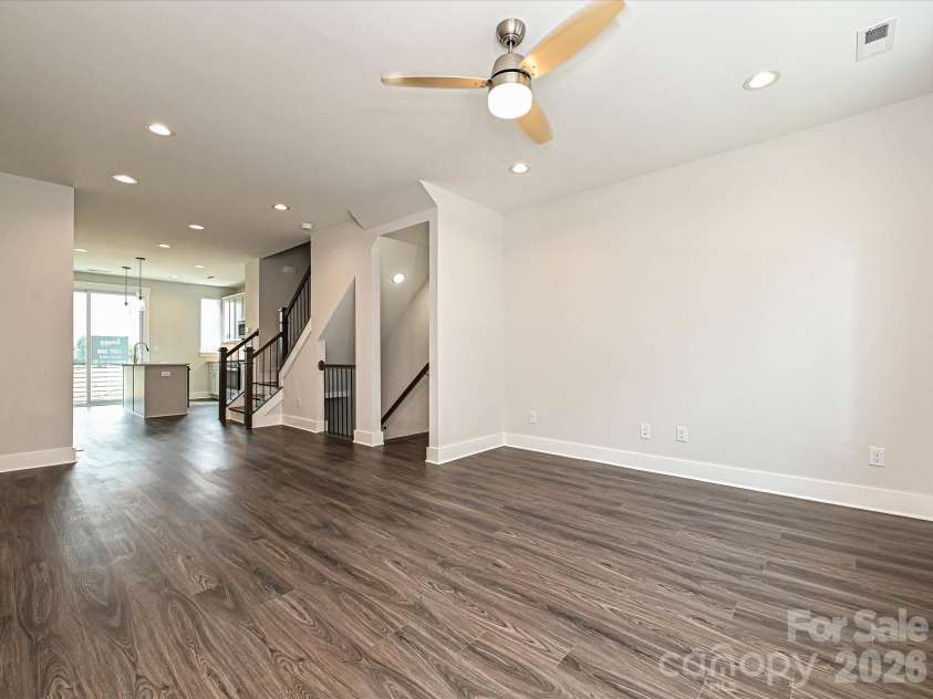 1615 Polk Street, Charlotte, NC 28206.  MLS# CAR4207823, YatesRealty ID 6857. Living/Dining/Kitchen