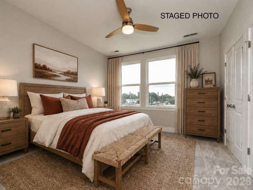 1615 Polk Street, Charlotte, NC 28206.  MLS# CAR4207823, YatesRealty ID 6857. Premier Bedroom *Virtually Staged*