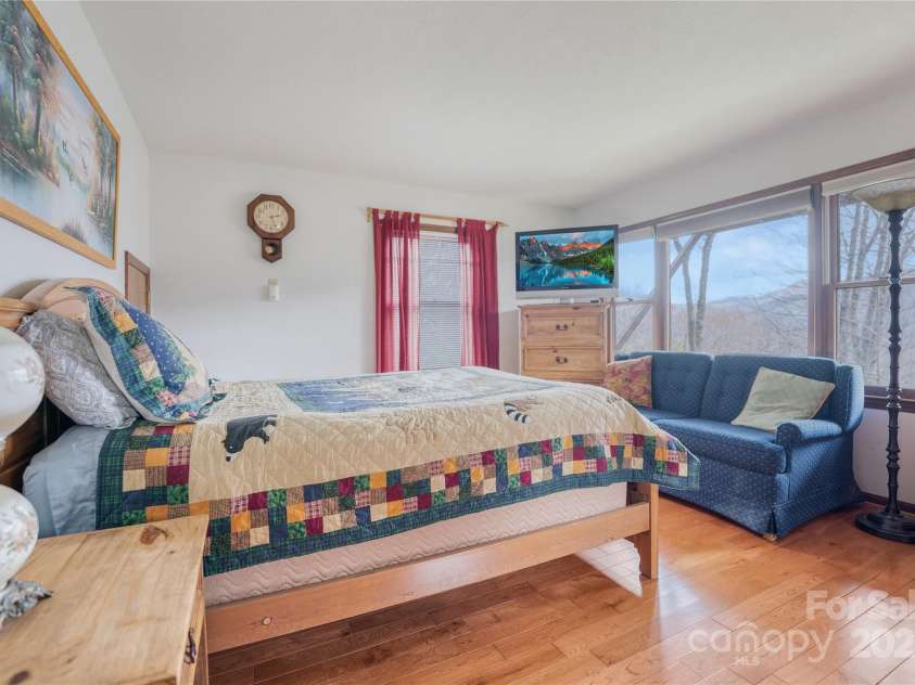 243 Old Still Road, Maggie Valley, NC 28751.  MLS# CAR4237252, YatesRealty ID 6857. 2nd bedroom downstairs