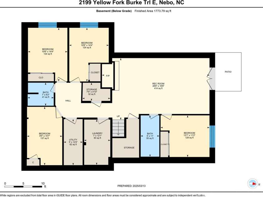 2199 Yellow Fork Trail, Nebo, NC 28761.  MLS# CAR4231987, YatesRealty ID 6858. Lower level