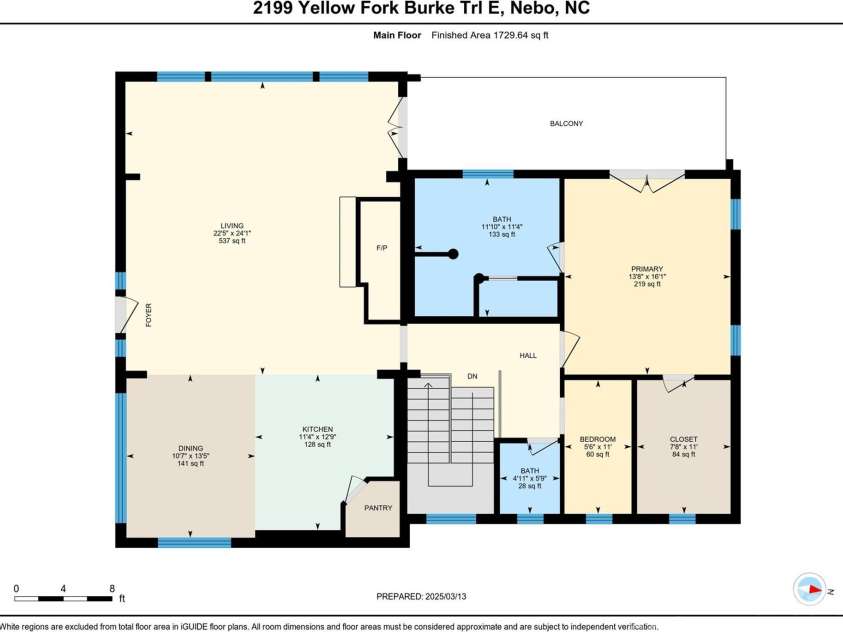2199 Yellow Fork Trail, Nebo, NC 28761.  MLS# CAR4231987, YatesRealty ID 6858. Main level