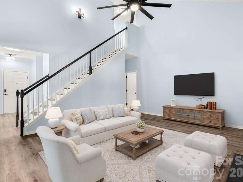 1828 Kilkenny Drive, Clover, SC 29710.  MLS# CAR4316666, YatesRealty ID 6860. VIRTUALLY STAGED Family room 