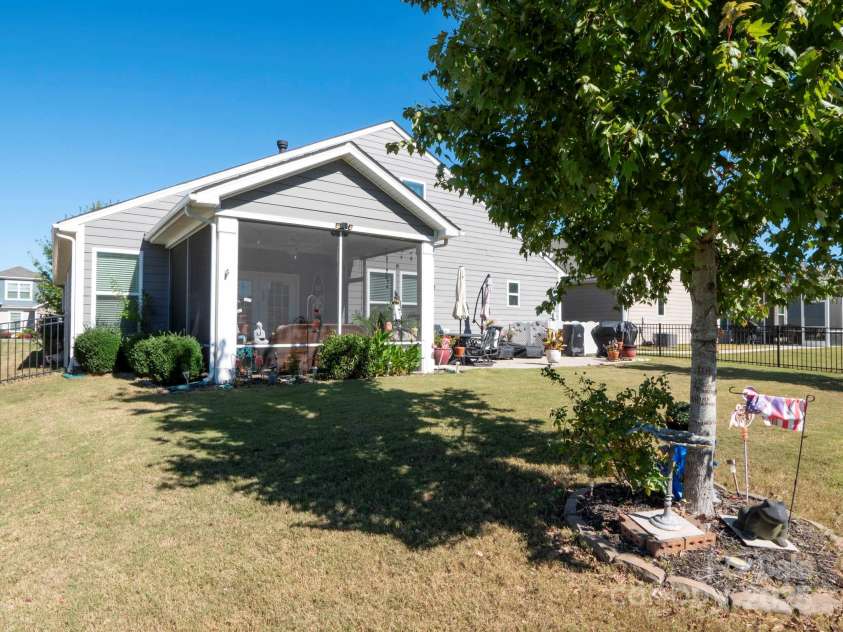 3129 Bridgewater Street, Lancaster, SC 29720.  MLS# CAR4315442, YatesRealty ID 6861. Back yard