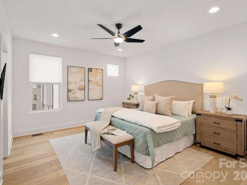 306 Wesley Heights Way, Charlotte, NC 28208.  MLS# CAR4352519, YatesRealty ID 6867. Spacious primary suite with dual closets