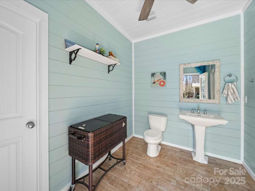 3024 Beaver Dam Drive, Monroe, NC 28110.  MLS# CAR4233437, YatesRealty ID 6869. Pool House Bathroom