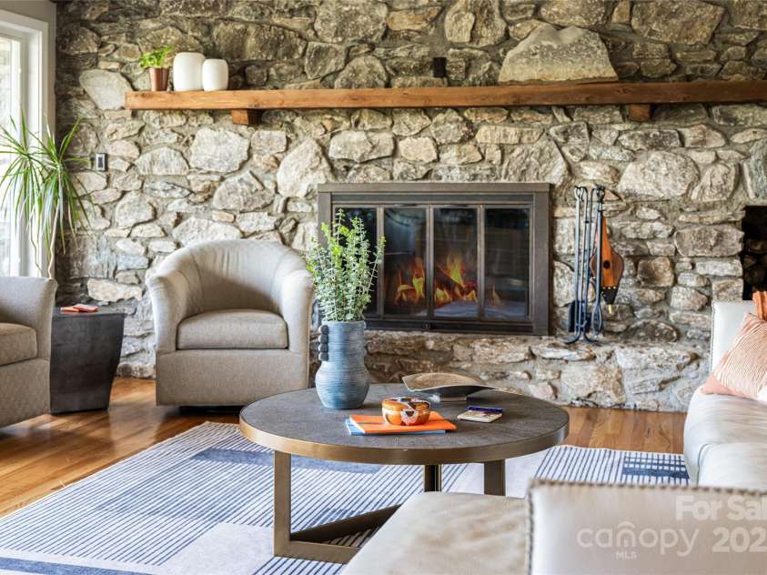 79 Horizon Hill Road, Asheville, NC 28804.  MLS# CAR4306563, YatesRealty ID 687. Gas Fireplace