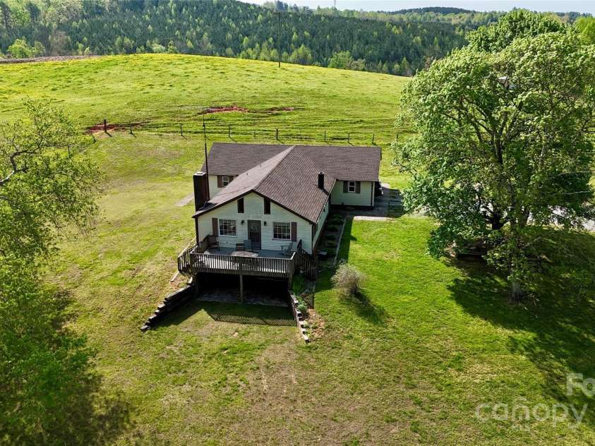 621 Pleasant Grove Road, Rutherfordton, NC 28139.  MLS# CAR4208576, YatesRealty ID 6871. Aerial photo of the house