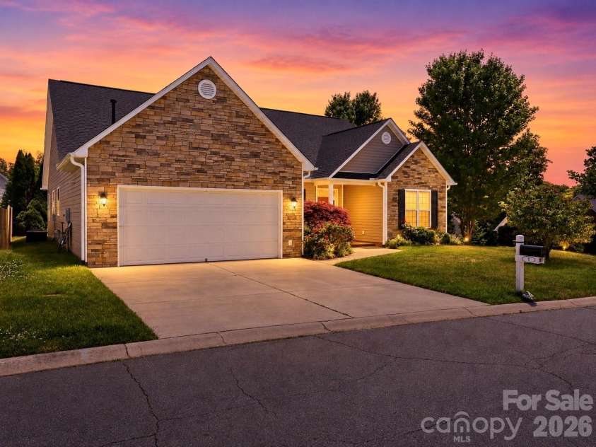 1 Breyerton Court, Asheville, NC 28804.  MLS# CAR4343147, YatesRealty ID 6891. Virtually staged twilight