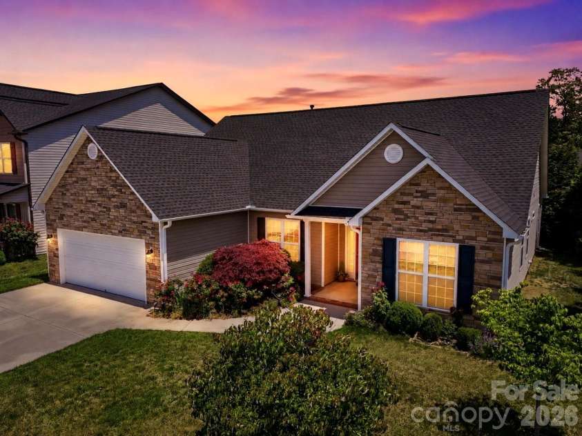 1 Breyerton Court, Asheville, NC 28804.  MLS# CAR4343147, YatesRealty ID 6891. Virtually staged twilight