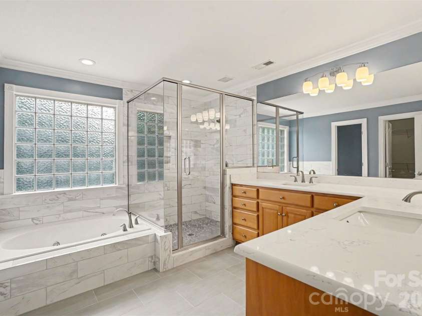 4837 Beth Lane, Harrisburg, NC 28075.  MLS# CAR4353100, YatesRealty ID 6895. Primary Bath