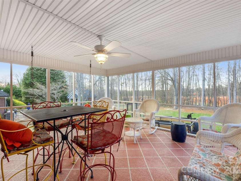 801 Toncin Avenue, Bessemer City, NC 28016.  MLS# CAR4237256, YatesRealty ID 6897. Screened porch overlooking backyard