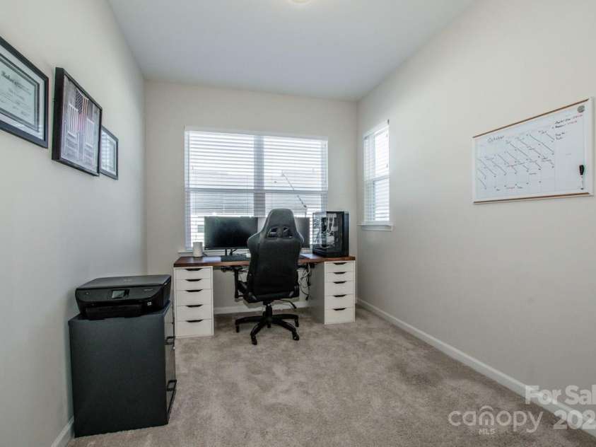 1270 Brawley School Road, Mooresville, NC 28117.  MLS# CAR4318407, YatesRealty ID 6902. Back Bedroom 3 or Office 