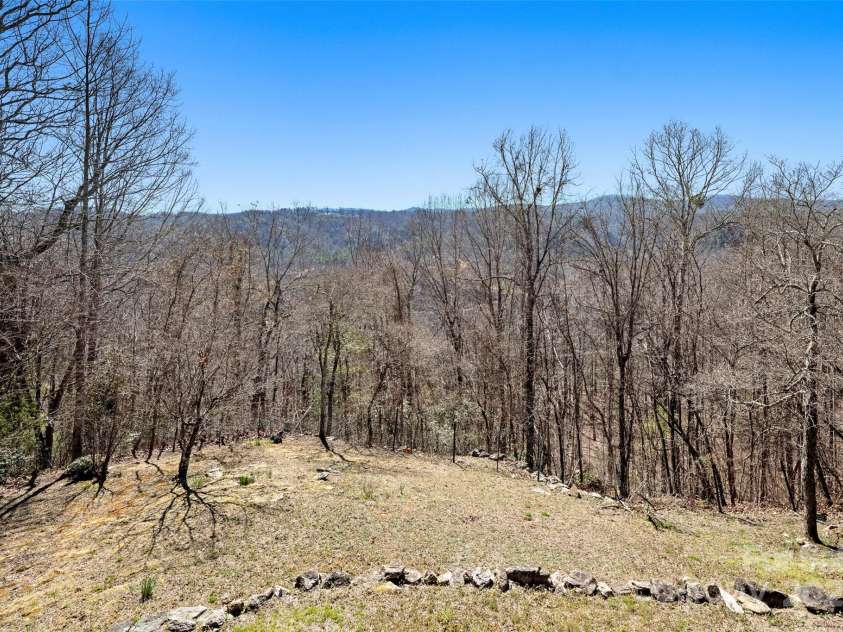 240+ and 252 General Hill Road, Flat Rock, NC 28731.  MLS# CAR4234844, YatesRealty ID 6906. View from lower patio in rear.