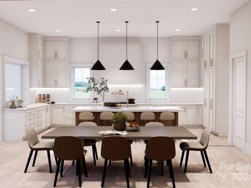 108 Sail High Court, Mooresville, NC 28117.  MLS# CAR4147056, YatesRealty ID 6915. Dining area flowing into expansive kitchen - perfect for entertaining