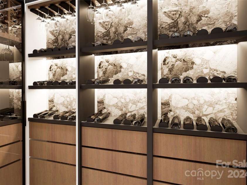 108 Sail High Court, Mooresville, NC 28117.  MLS# CAR4147056, YatesRealty ID 6915. The wine room.