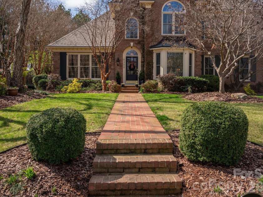 5300 Beritstrasse Court, Charlotte, NC 28277.  MLS# CAR4360661, YatesRealty ID 6917. All brick home