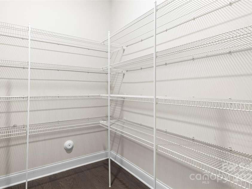 3023 Spinner Court, Denver, NC 28037.  MLS# CAR4142435, YatesRealty ID 6943. The walk-in pantry offers abundant storage space and easy access to kitchen essentials, keeping ingredients and supplies organized and within reach for meal preparation and cooking.