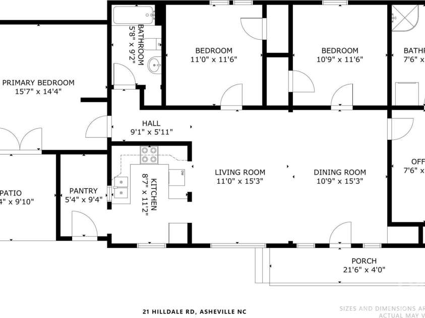 21 Hilldale Road, Asheville, NC 28803.  MLS# CAR4240951, YatesRealty ID 6951. Flexible Floor Plan