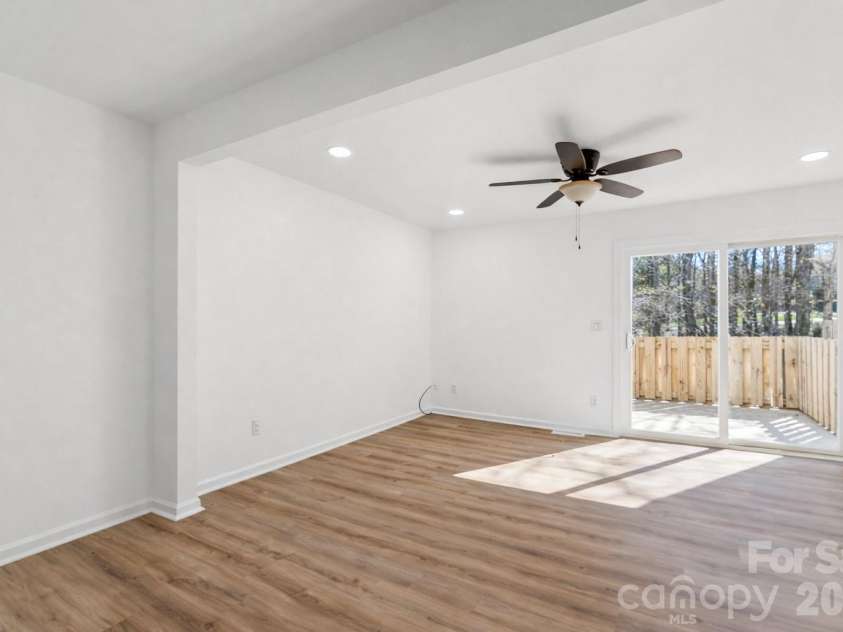 655 Lex Drive, Charlotte, NC 28262.  MLS# CAR4359903, YatesRealty ID 6951. Dining and Living room
