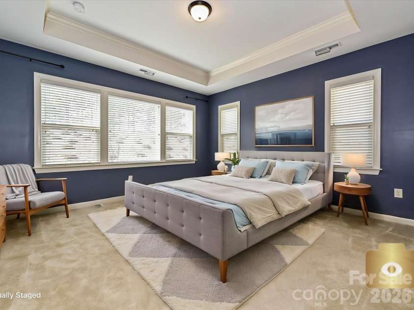 2004 Rockbrook Lane, Belmont, NC 28012.  MLS# CAR4355401, YatesRealty ID 6972. (Primary Bedroom staged)