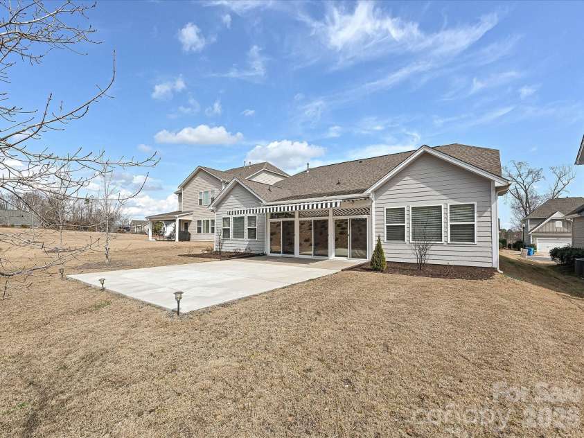 2004 Rockbrook Lane, Belmont, NC 28012.  MLS# CAR4355401, YatesRealty ID 6972. Rear yard view