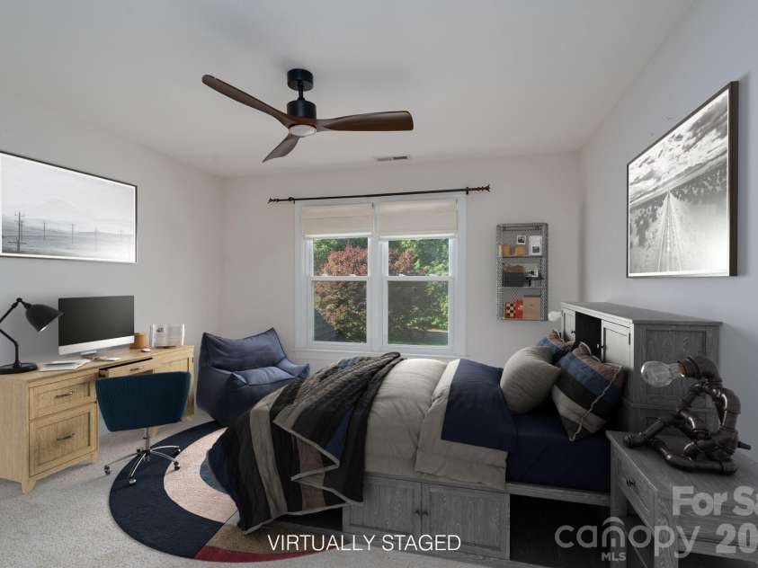 103 Berea Baptist Church Road, Stanfield, NC 28163.  MLS# CAR4195487, YatesRealty ID 6982. Upstairs bedroom#3 (virtually staged)