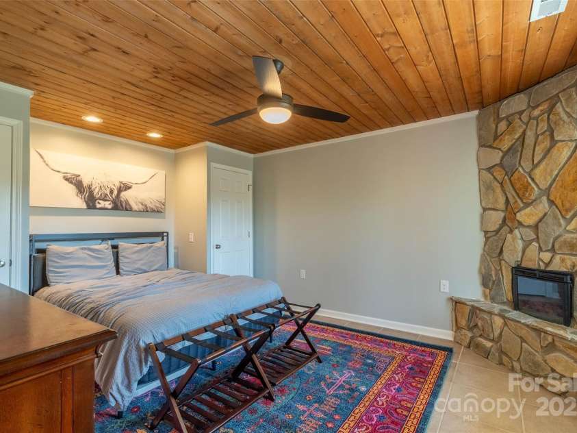 136 Dars Lane, Tuckasegee, NC 28783.  MLS# CAR4248083, YatesRealty ID 699. Bedroom Basement 