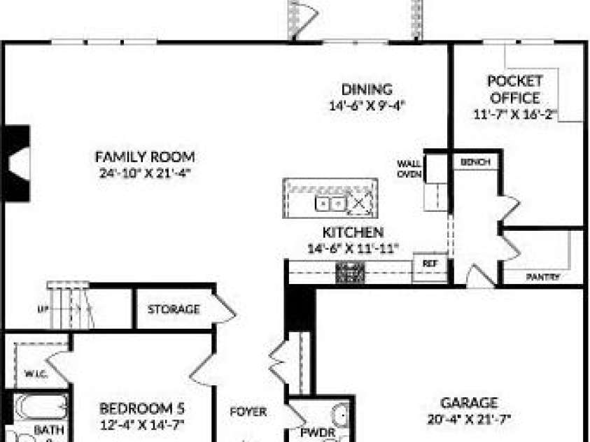 404 Balboa Street, Matthews, NC 28104.  MLS# CAR4249472, YatesRealty ID 6996. Main Level Example