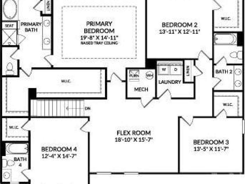 404 Balboa Street, Matthews, NC 28104.  MLS# CAR4249472, YatesRealty ID 6996. Upper Level Example