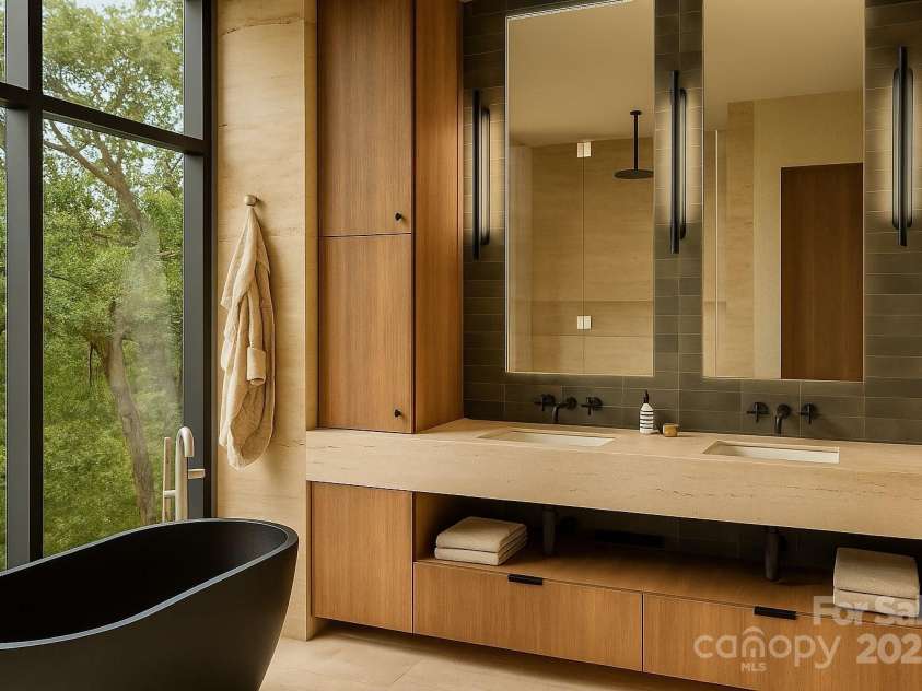 161 Church Street, Asheville, NC 28801.  MLS# CAR4302935, YatesRealty ID 70. Renderings - Primary Bath