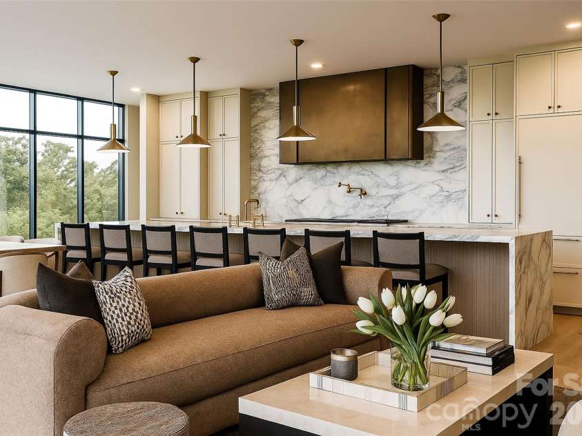 161 Church Street, Asheville, NC 28801.  MLS# CAR4372142, YatesRealty ID 70. Double Waterfall Countertops, Sub-zero and Wolf Appliances, Massive Windows for Natural Light