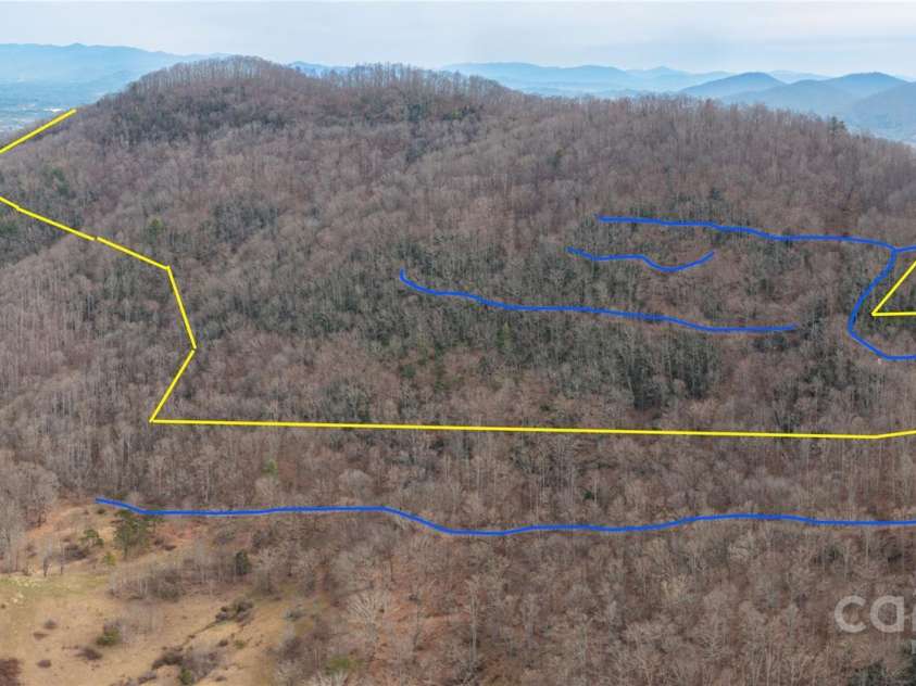298 Turkey Creek Road, Leicester, NC 28748.  MLS# CAR4112849, YatesRealty ID 700. Mountain ridge property, with trails