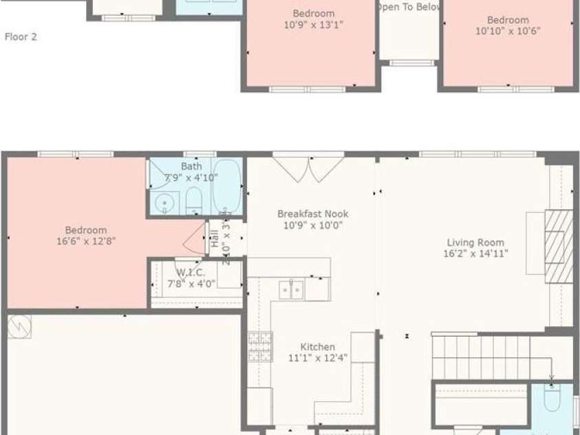 10223 Kelso Court, Charlotte, NC 28278.  MLS# CAR4234539, YatesRealty ID 7005. Floor Plan