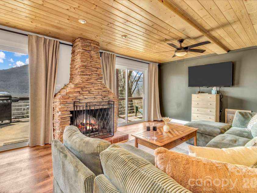 80 Hidden Falls Road, Maggie Valley, NC 28751.  MLS# CAR4358807, YatesRealty ID 7005. 