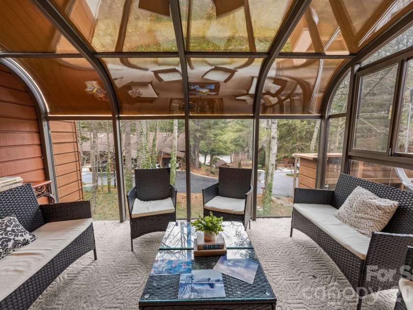 501 Woodfield Drive, Asheville, NC 28803.  MLS# CAR4342330, YatesRealty ID 7007. Sun Room on Main Level