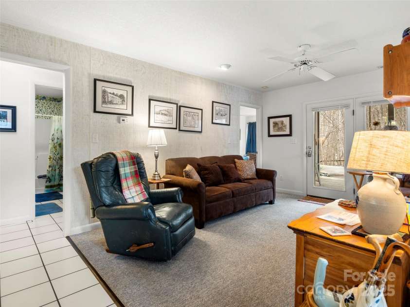 376 Ox Creek Road, Weaverville, NC 28787.  MLS# CAR4241579, YatesRealty ID 7011. Lower level living