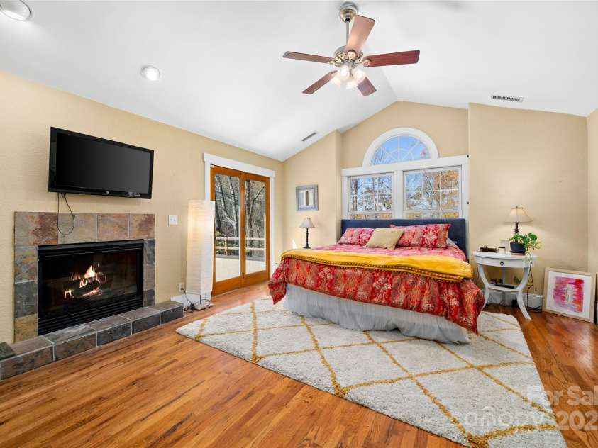 571 Terrys Gap Road, Fletcher, NC 28732.  MLS# CAR4330724, YatesRealty ID 702. And a fireplace!