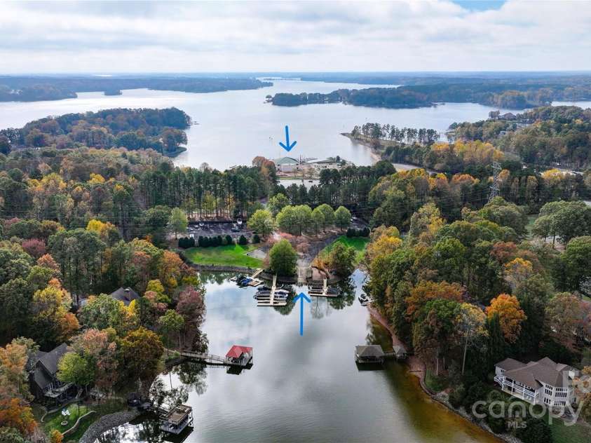 119 Plantation Drive, Mooresville, NC 28117.  MLS# CAR4198986, YatesRealty ID 7020. Across from the Community Gated Boat Slip is Queen's Landing and Public Boat Launch