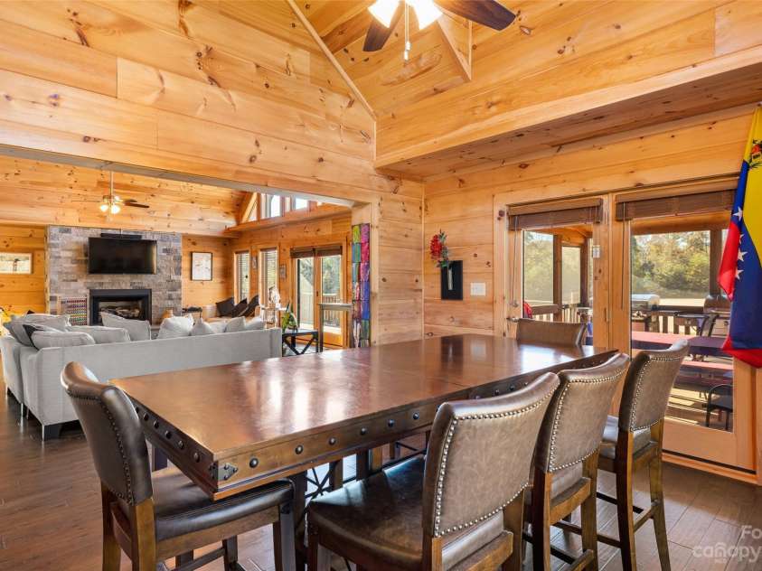 1642 Smith Waldrop Road, Mill Spring, NC 28756.  MLS# CAR4089037, YatesRealty ID 7026. Dining Room Area