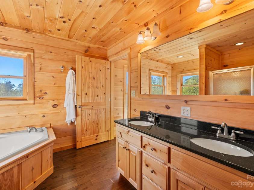 1642 Smith Waldrop Road, Mill Spring, NC 28756.  MLS# CAR4089037, YatesRealty ID 7026. Primary Bath - Double Vanity