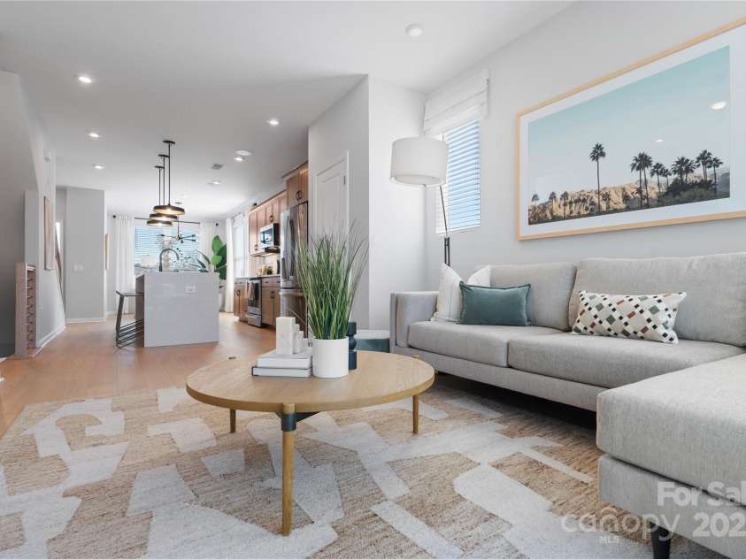 5723 Castlerea Drive, Charlotte, NC 28217.  MLS# CAR4232708, YatesRealty ID 7031. Braden Model Living Area | Southmont *actual finishes, color scheme, orientation vary on this home. Furniture not included